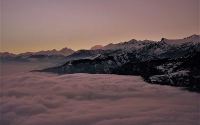 Mare di nuvole in Valle d’Aosta